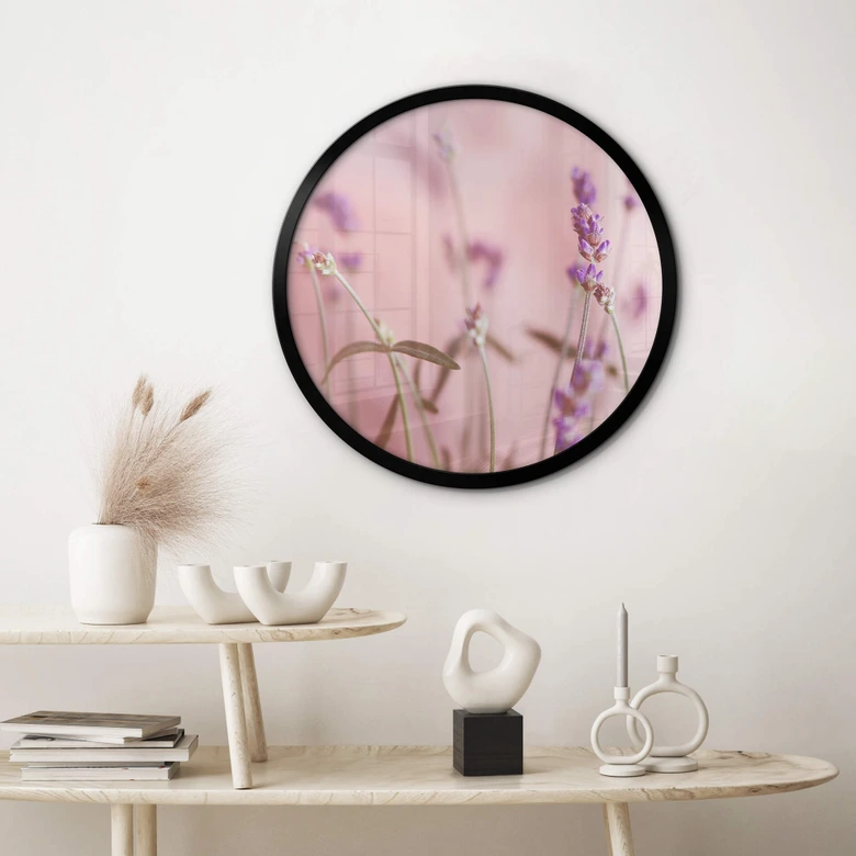 Poster Zarter Lavendel - Rund 