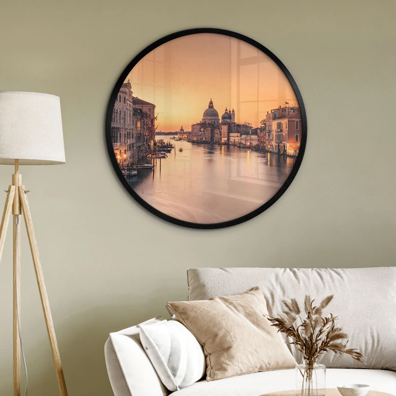 Poster Coucher de soleil à Venise - Zhang 