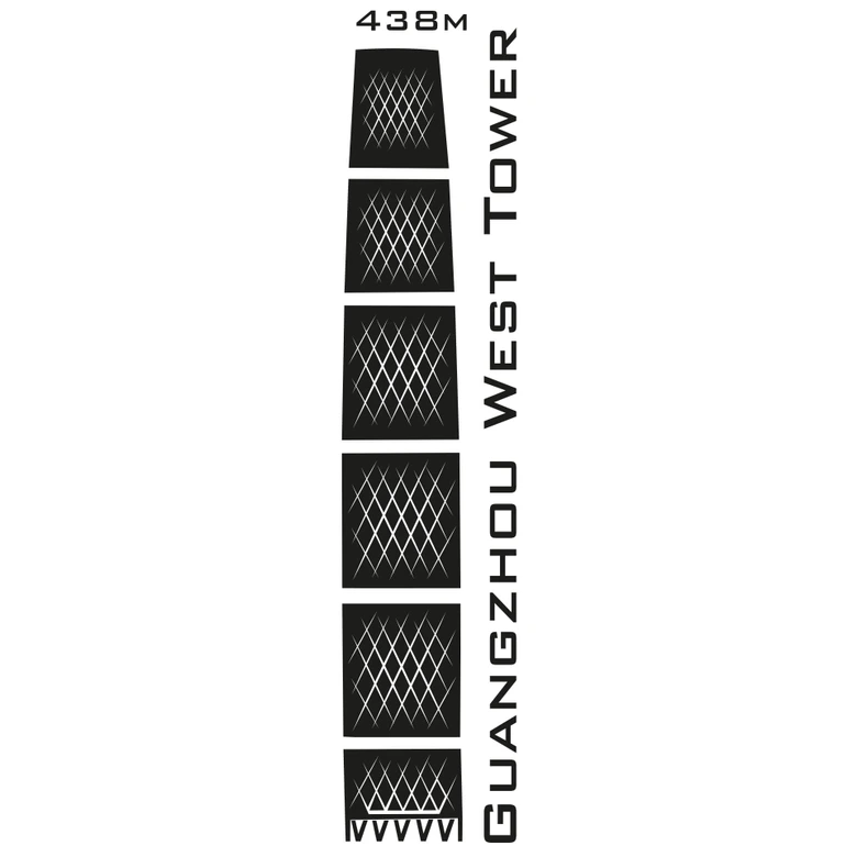 Guangzhou West Tower Wall sticker 