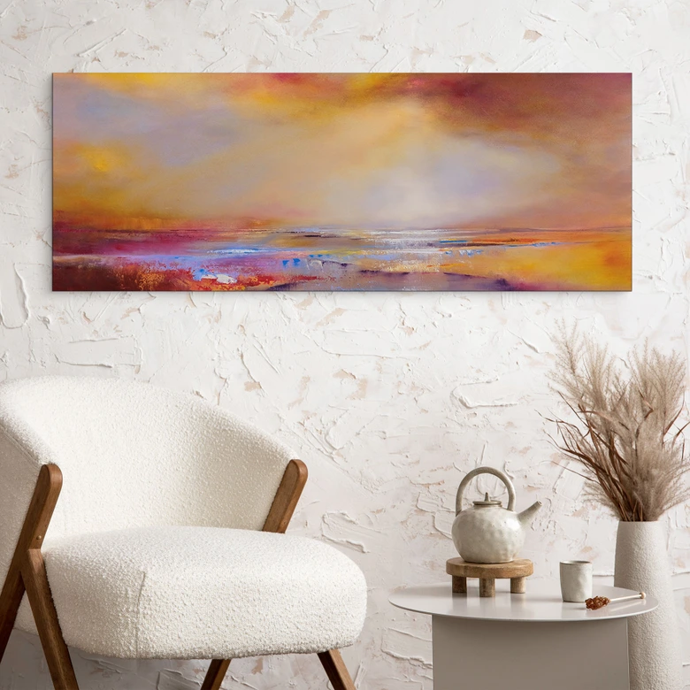 Wandbild Sonnenlicht - Schmucker - Panorama - Alu-Dibond 