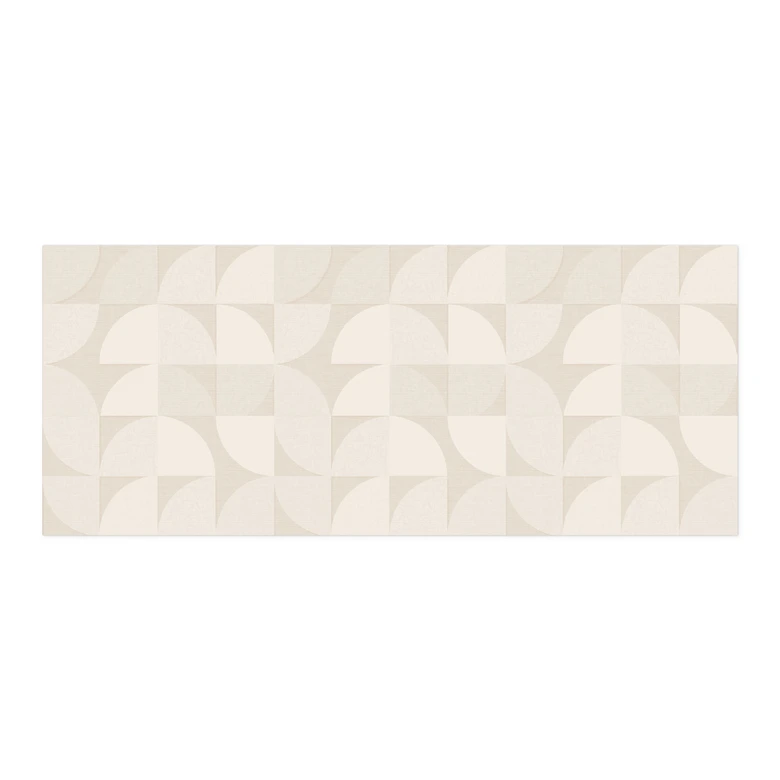 Self-adhesive retro-style semi-circle kitchen splashback - Bloomery Decor 