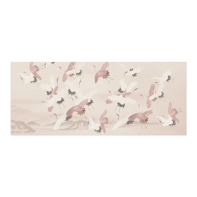 Self-adhesive kitchen splashback Cranes over the lake - Bloomery Decor 