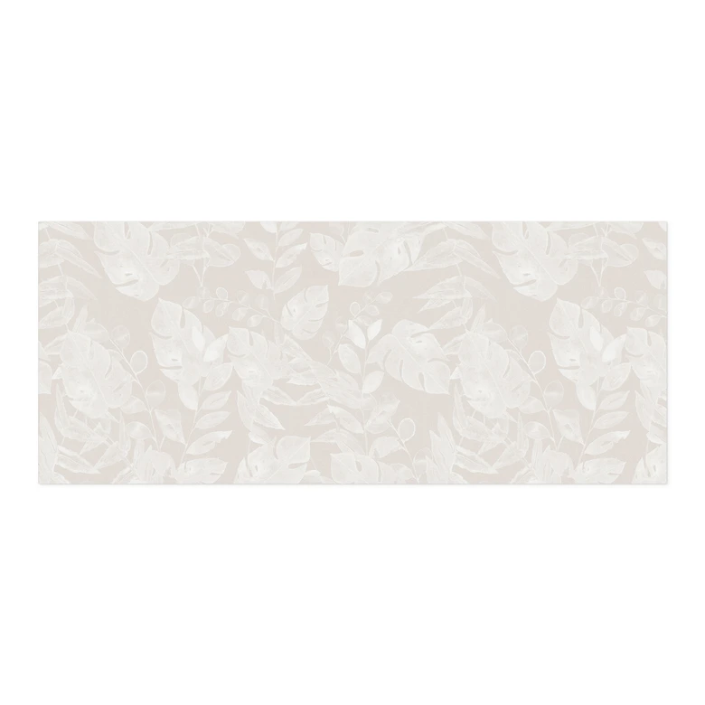 Self-adhesive kitchen splashback Tropical leaves Beige - Bloomery Decor 
