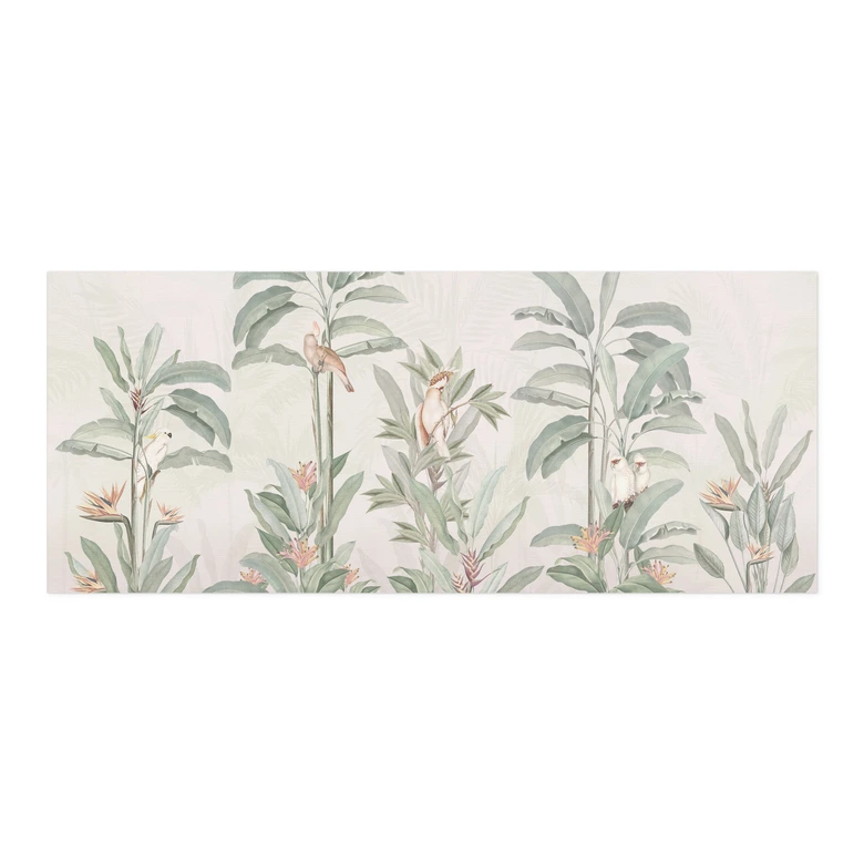 Self-adhesive kitchen splashback Tropical forest with cockatoos - Bloomery Decor 
