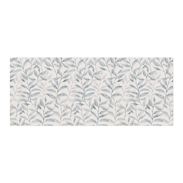 Selbstklebende Küchenrückwand Zarte Aquarell-Blätter - Soft Grau - Bloomery Decor 