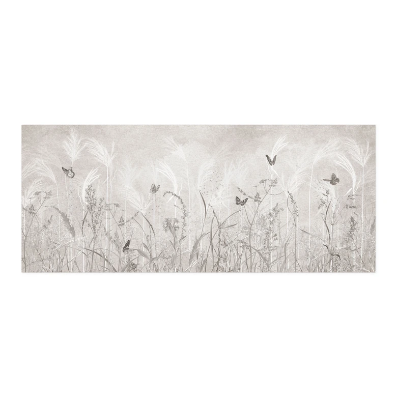 Zelfklevende Keukenachterwand Wilde bloemenweide met vlinders in Scandinavisch design - Ms Tiff 
