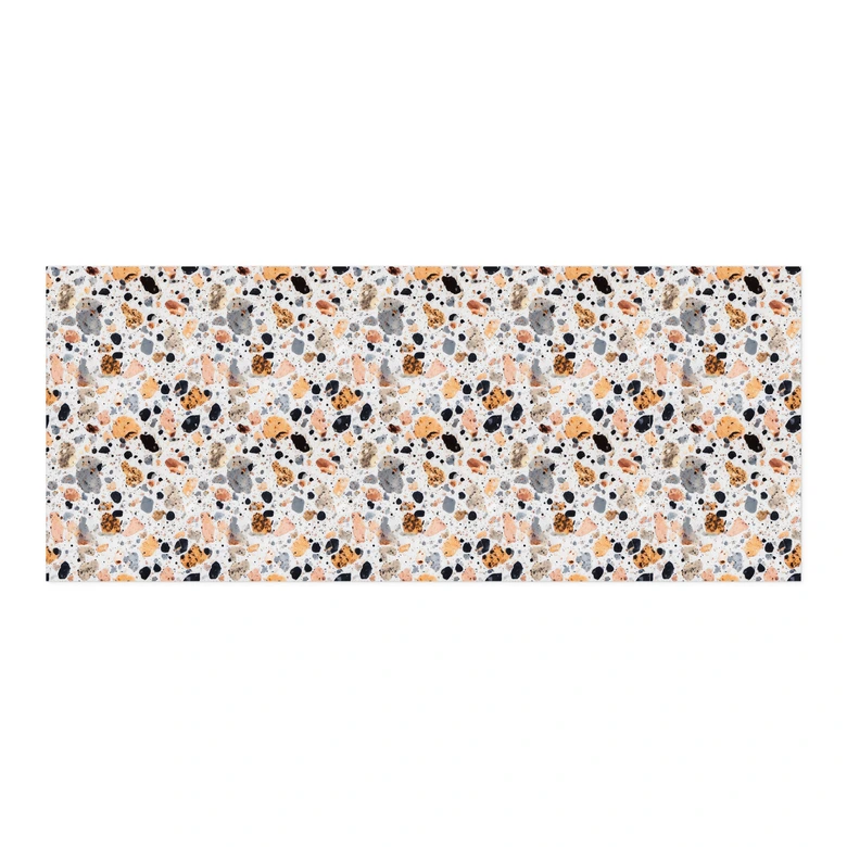 Self-adhesive kitchen splashback Colorful terrazzo stones - Treechild 