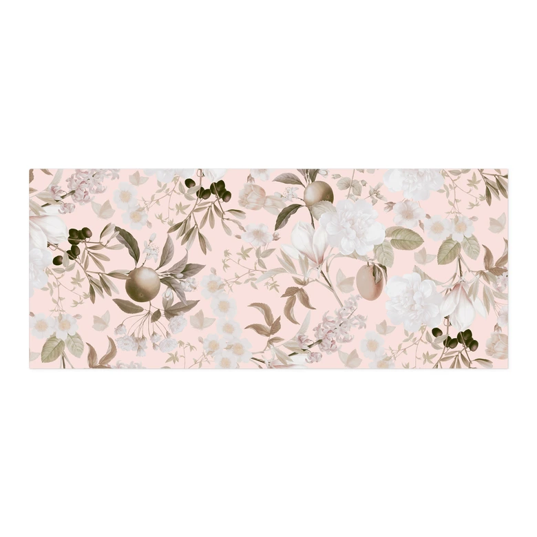 Self-adhesive kitchen splashback boho illustration with flowers and fruit - UN Designs 
