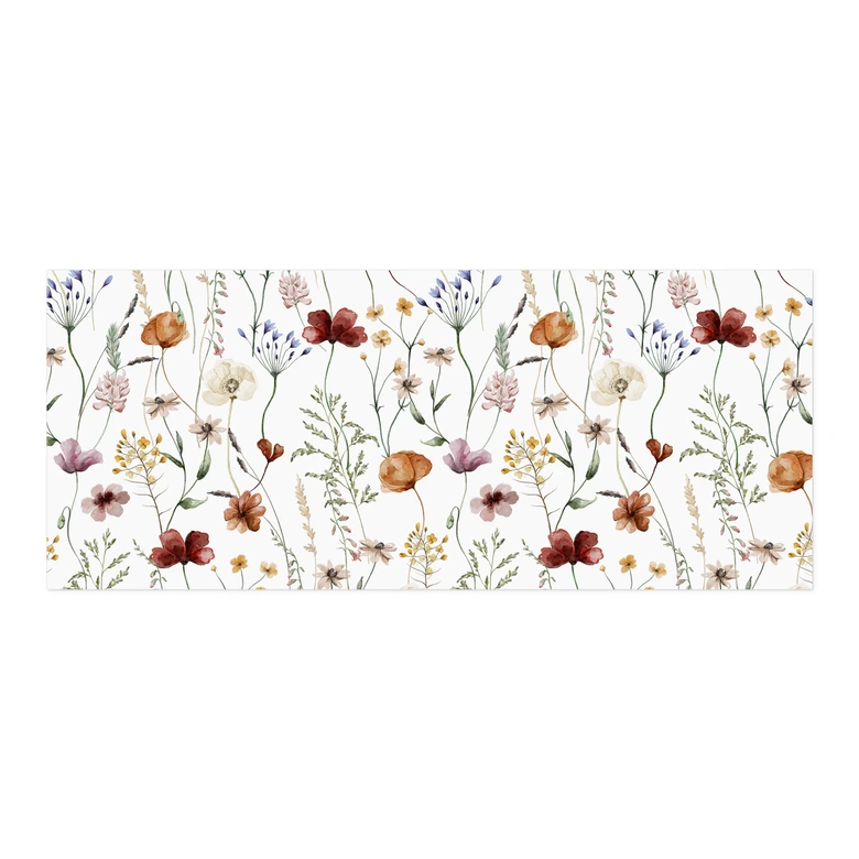 Salpicadero de cocina autoadhesivo Flores silvestres de colores - UN Designs 