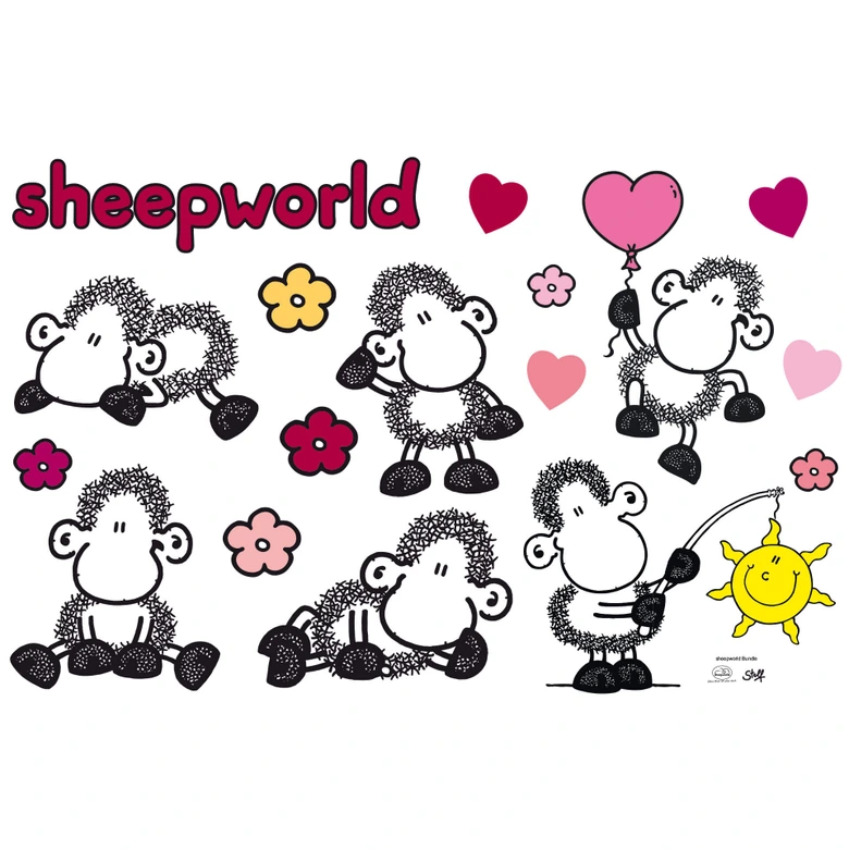 Wandtattoo Sheepworld Set Wall art de wandtattoo-sheepworld-set-wall-art-de
