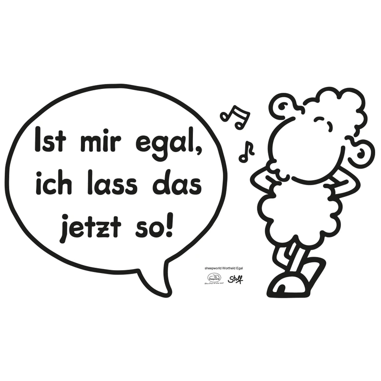 Wandtattoo sheepworld Worthelden Egal 