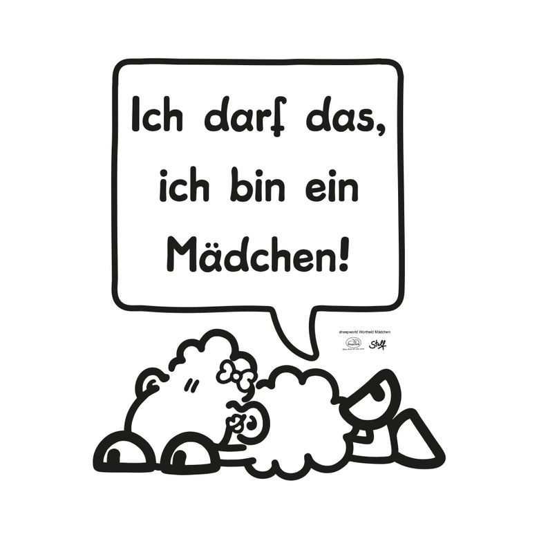 Wandtattoo sheepworld Worthelden Mädchen 