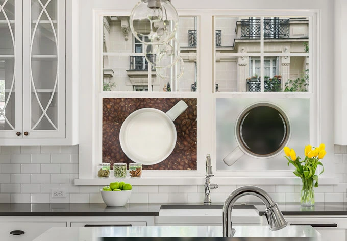 Window foil Lavsen – White Espresso 