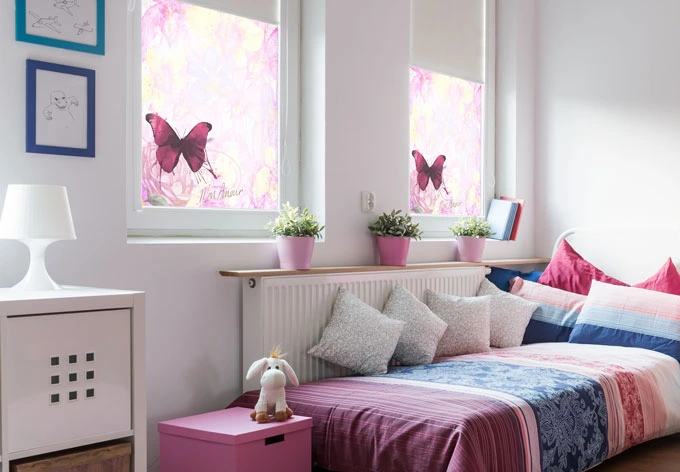 Sichtschutzfolie Pink Butterfly 