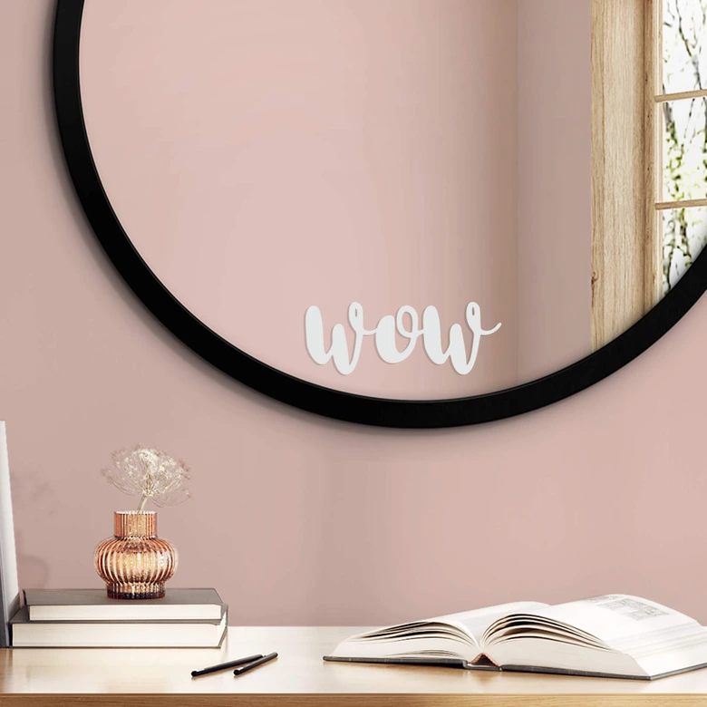 Mirror Sticker WOW 
