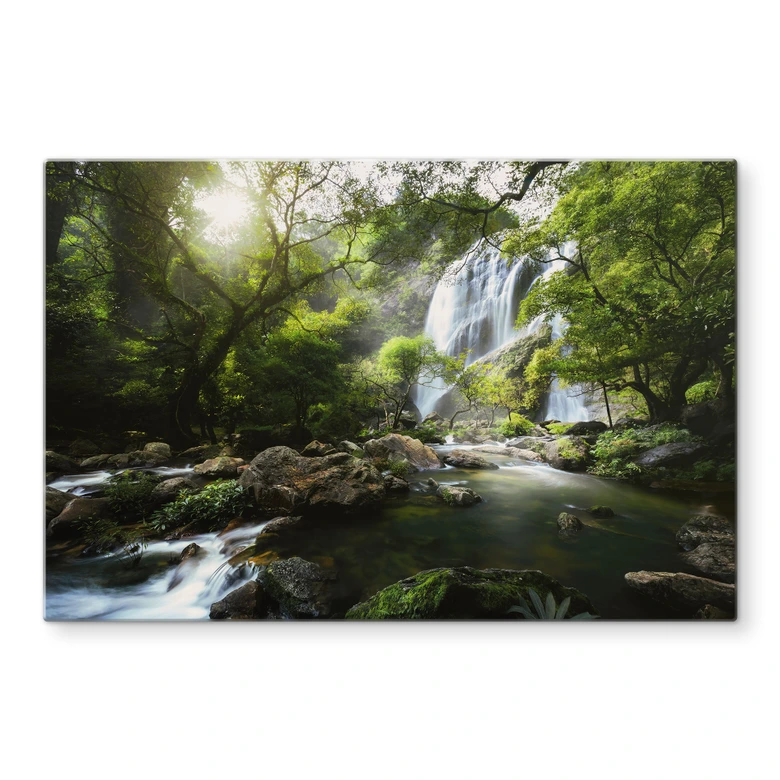 Spatscherm Waterval in het Bos 