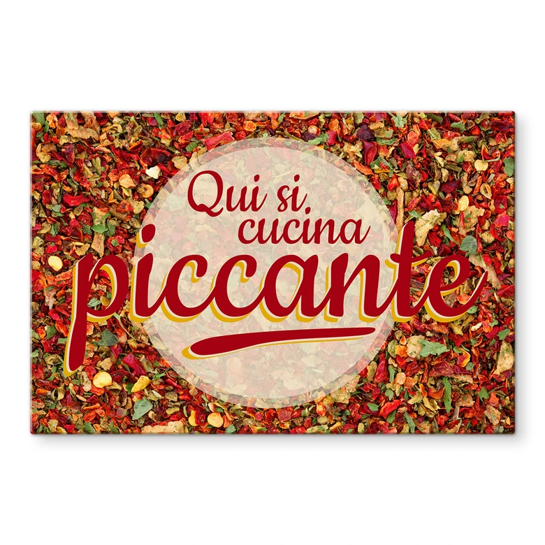 Spritzschutz qui si cucina piccante 