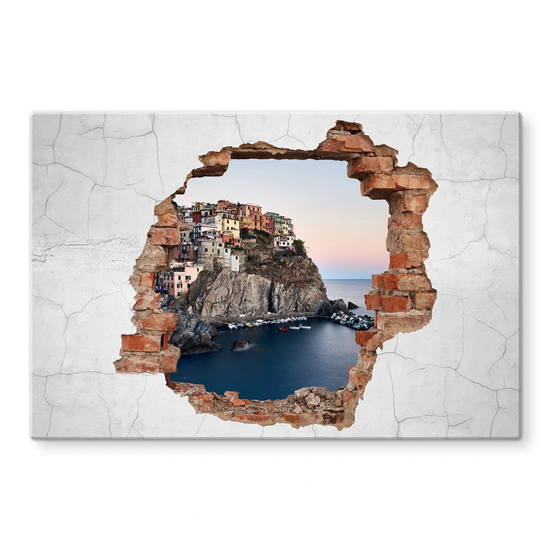 Spritzschutz 3D Optik - Cinque Terre 