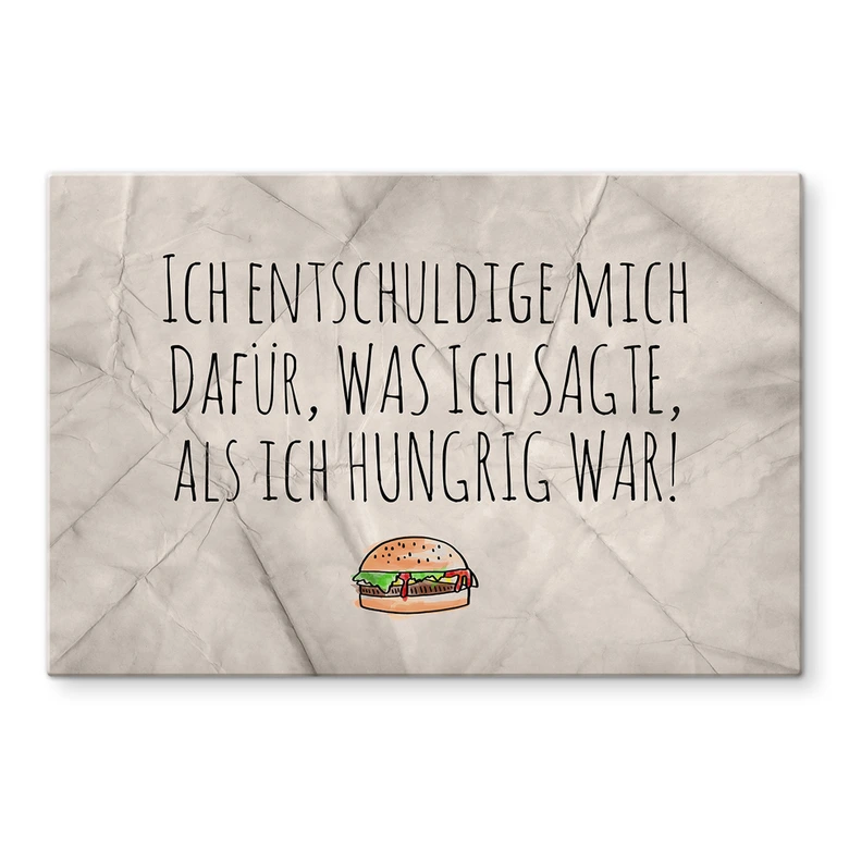 Spritzschutz Ich entschuldige mich dafür 