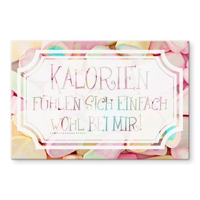 Spritzschutz Kalorien fühlen sich einfach wohl bei mir 