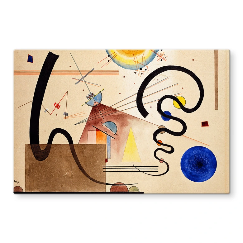 Spritzschutz Kandinsky - Zwei Bewegungen 