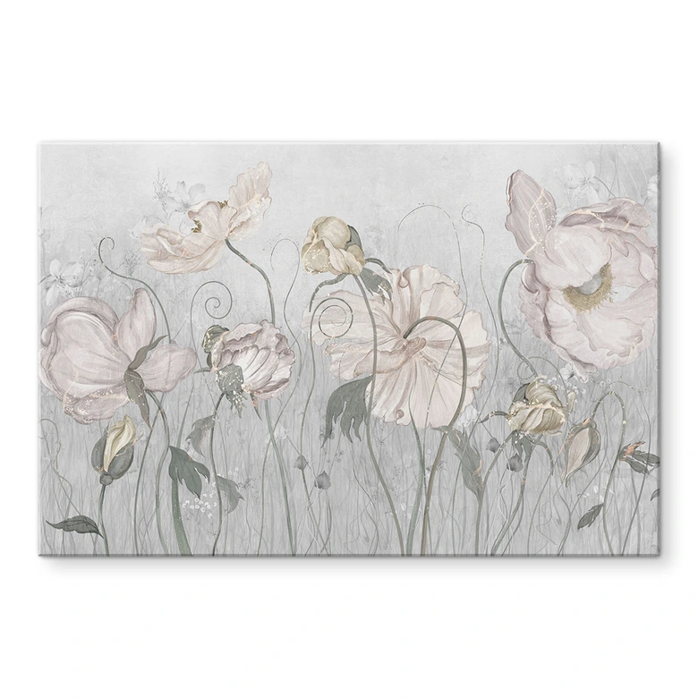 Spritzschutz Blumen im Vintage Stil in Grau - Ms Tiff 