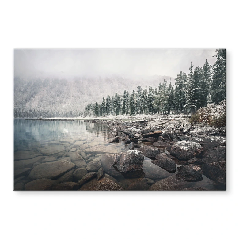 Crédence Forêt d'hiver au bord du lac - Rostovskiy 
