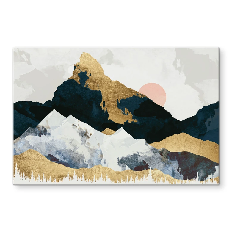 Spritzschutz Reflektion einer Winterlandschaft - SpaceFrog Designs 