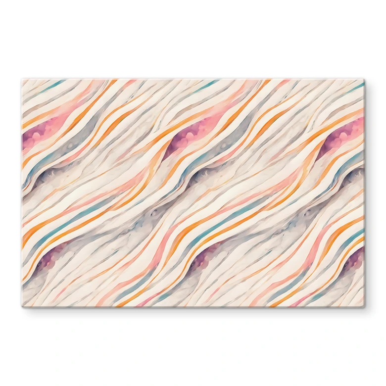 Spatscherm Abstracte kleurrijke golven - Treechild 