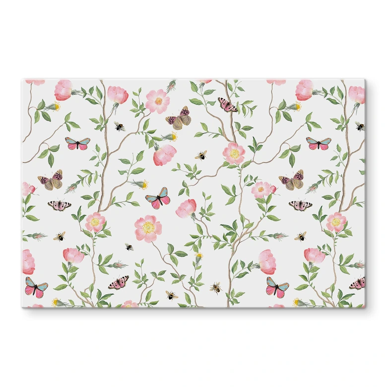 Spritzschutz Rosa Christrosen im Frühling - UN Designs 
