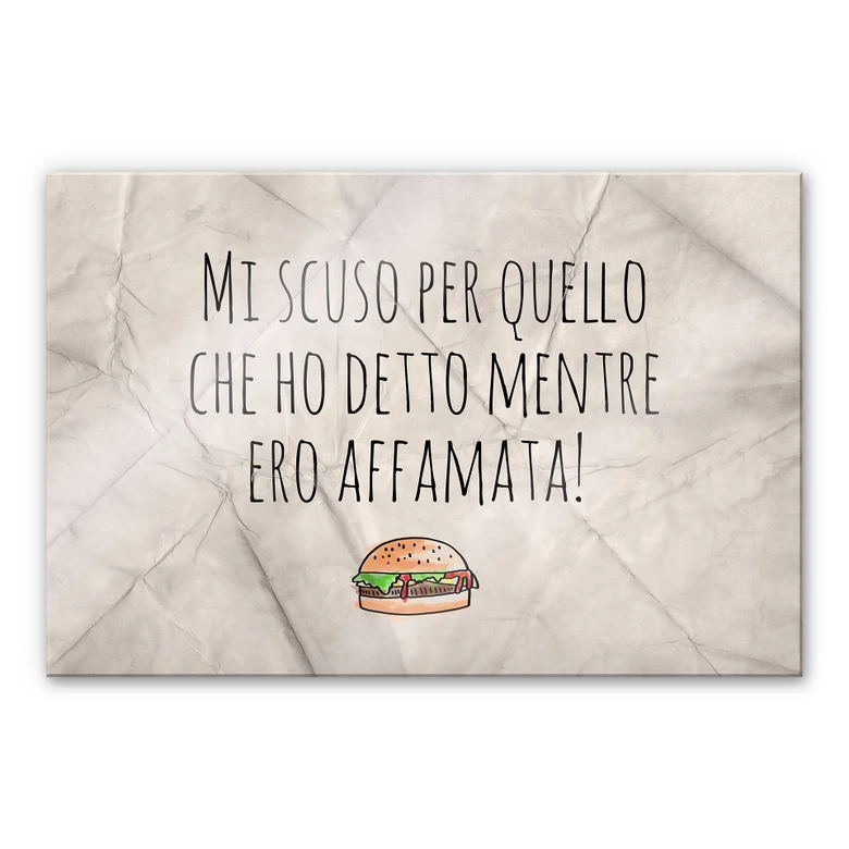 Spritzschutz - Mi scuso per quello che ho detto mentre ero affamata 