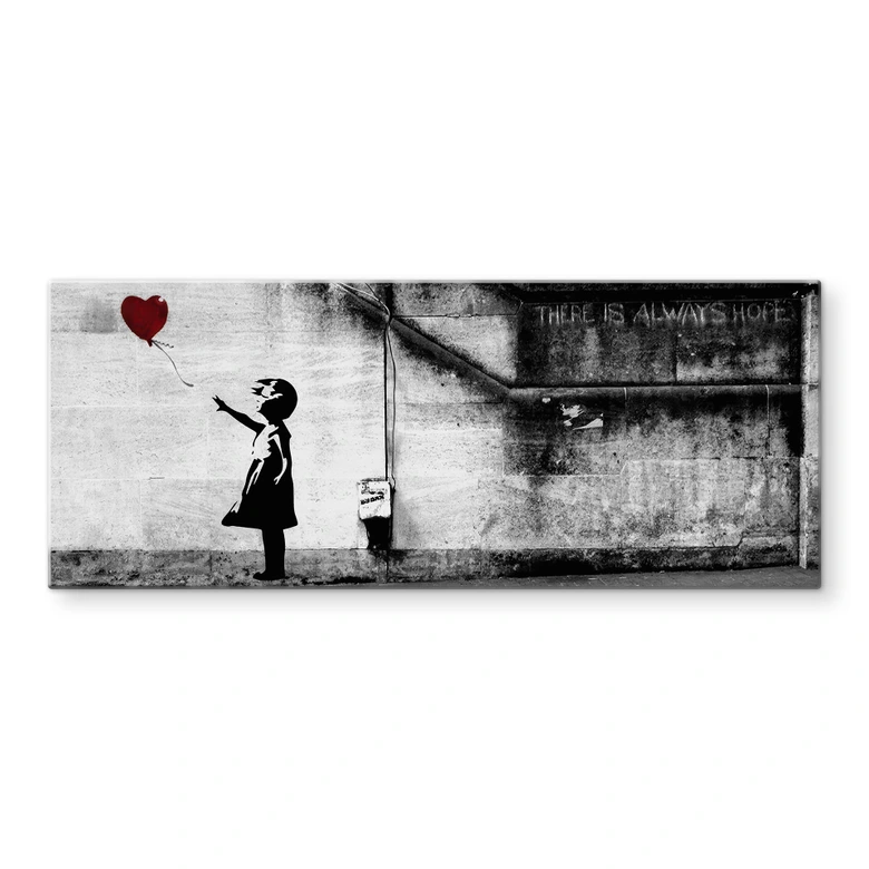 Crédence Banksy - Girl with balloon - Panorama 