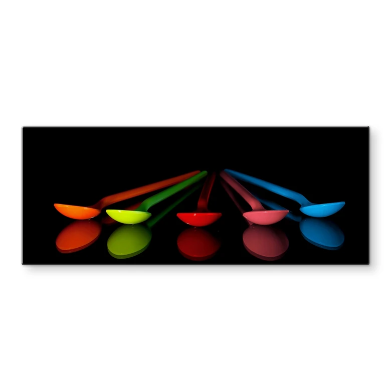Spritzschutz Bunte Löffel - Panorama 