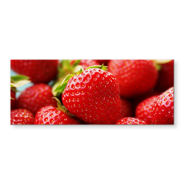 Spritzschutz Erdbeeren aus dem Garten - Panorama 