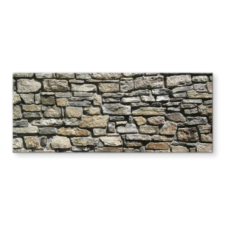 Küchenrückwand Natursteinmauer - Panorama 