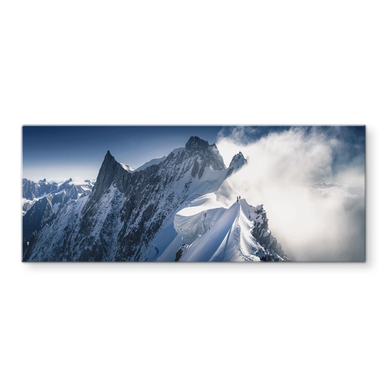 Spritzschutz Gipfel des Mont Blanc - Nienartowicz - Panorama 