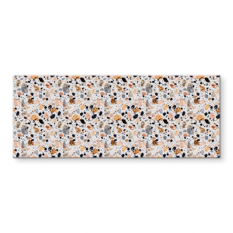 Spritzschutz Bunte Terrazzo Steine - Treechild - Panorama 