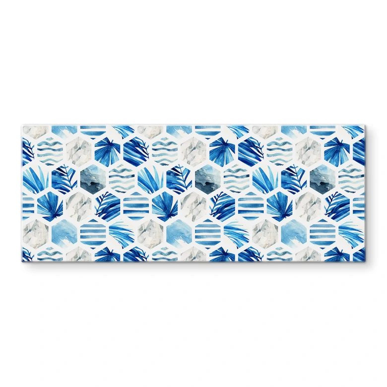 Spatscherm - Watercolour Waves 