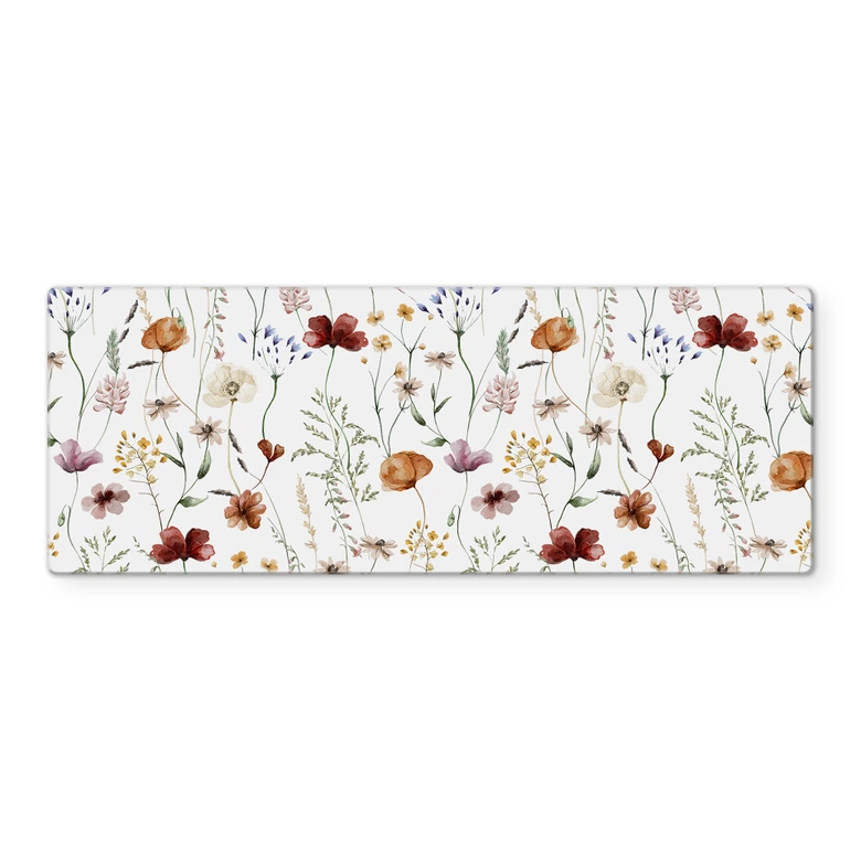 Spatscherm Kleurrijke wilde bloemen - UN Designs 