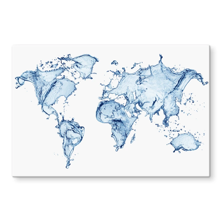Splashback Splashing World map 