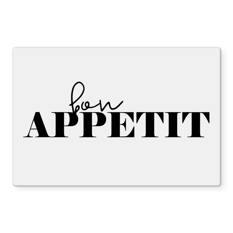 Spritzschutz Transparent - Bon Appetit 