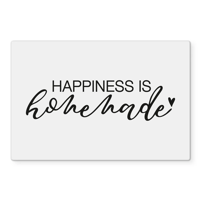 Spritzschutz Transparent - Happiness is homemade 
