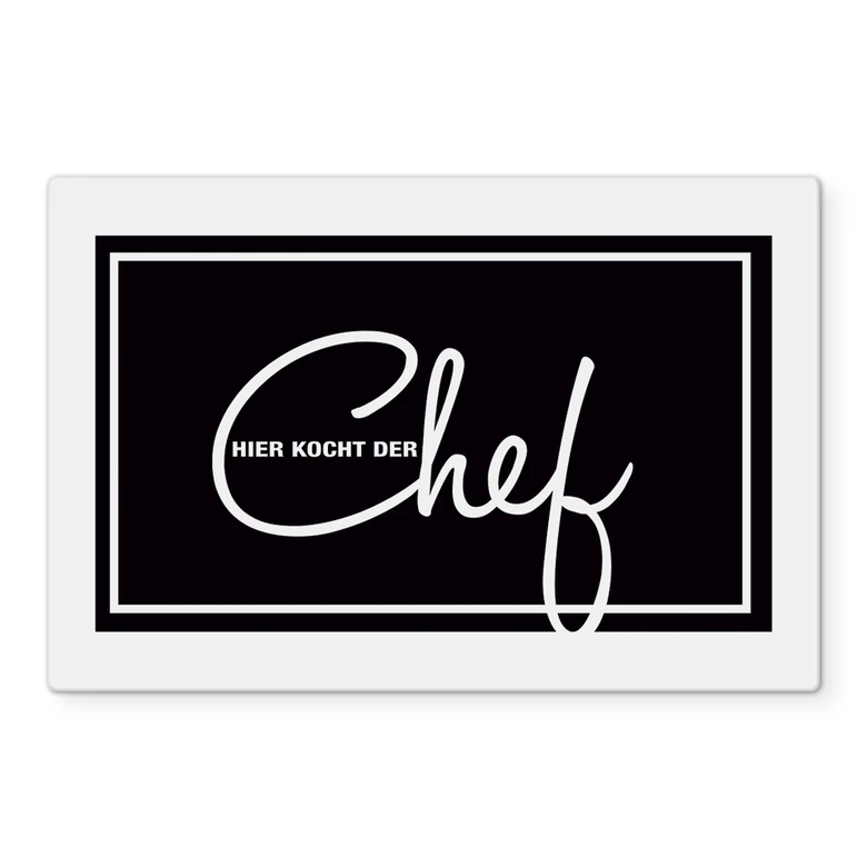Spritzschutz Hier kocht der Chef - Transparent 