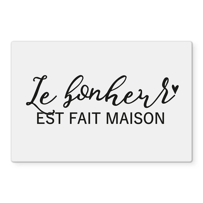 Spritzschutz Transparent - Le bonheur est fait maison 