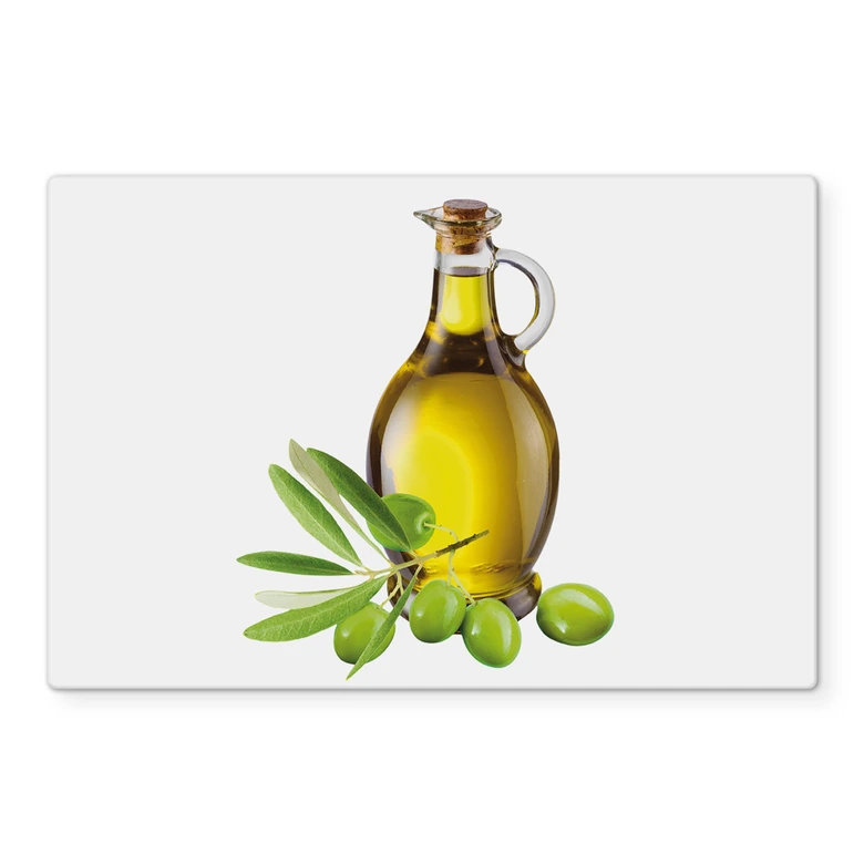 Spritzschutz Olives and a Bottle - Transparent 