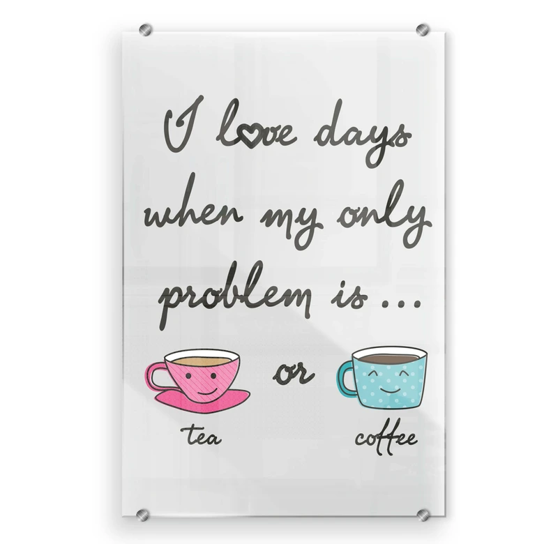 Spatscherm Tea or Coffee 