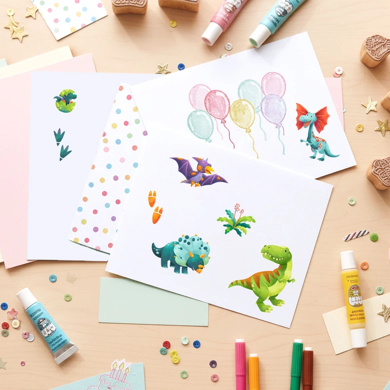 Autocollants Dinos pour enfants 