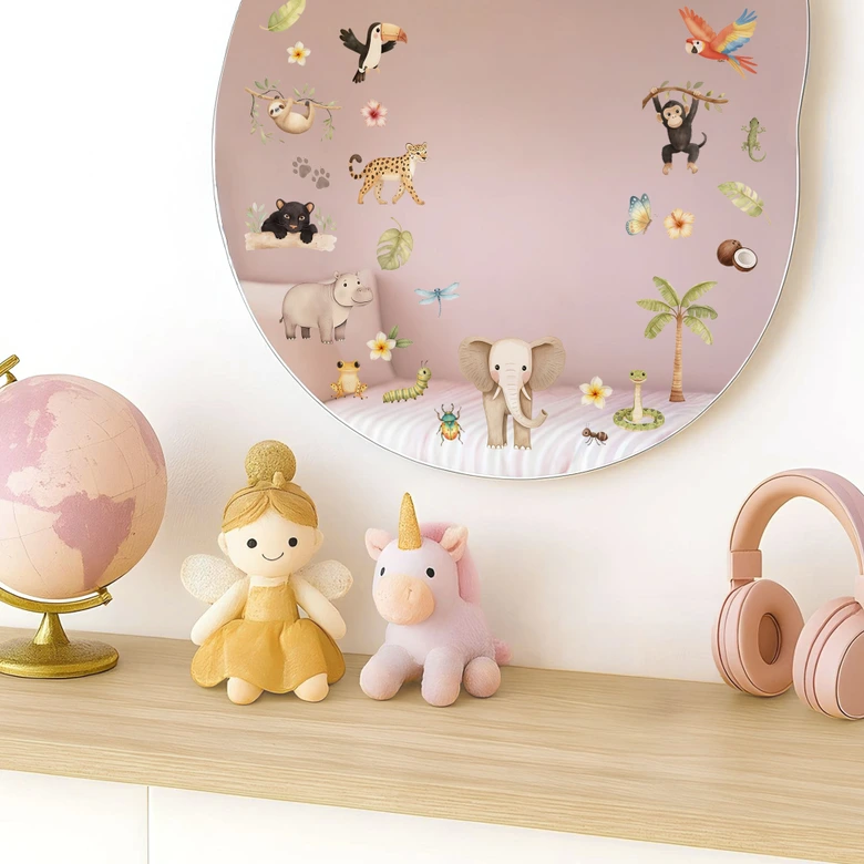 Autocollants animaux de la jungle 