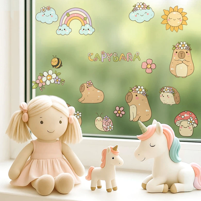 Stickers Funny Capybaras 