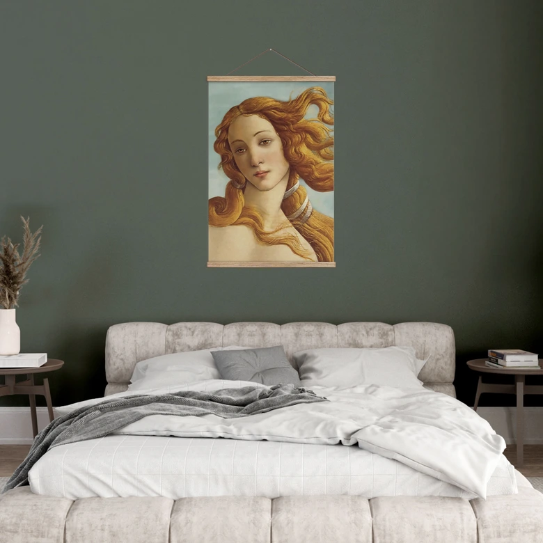 Textil poster Porträtt av Venus - Inspirerad av Botticelli 